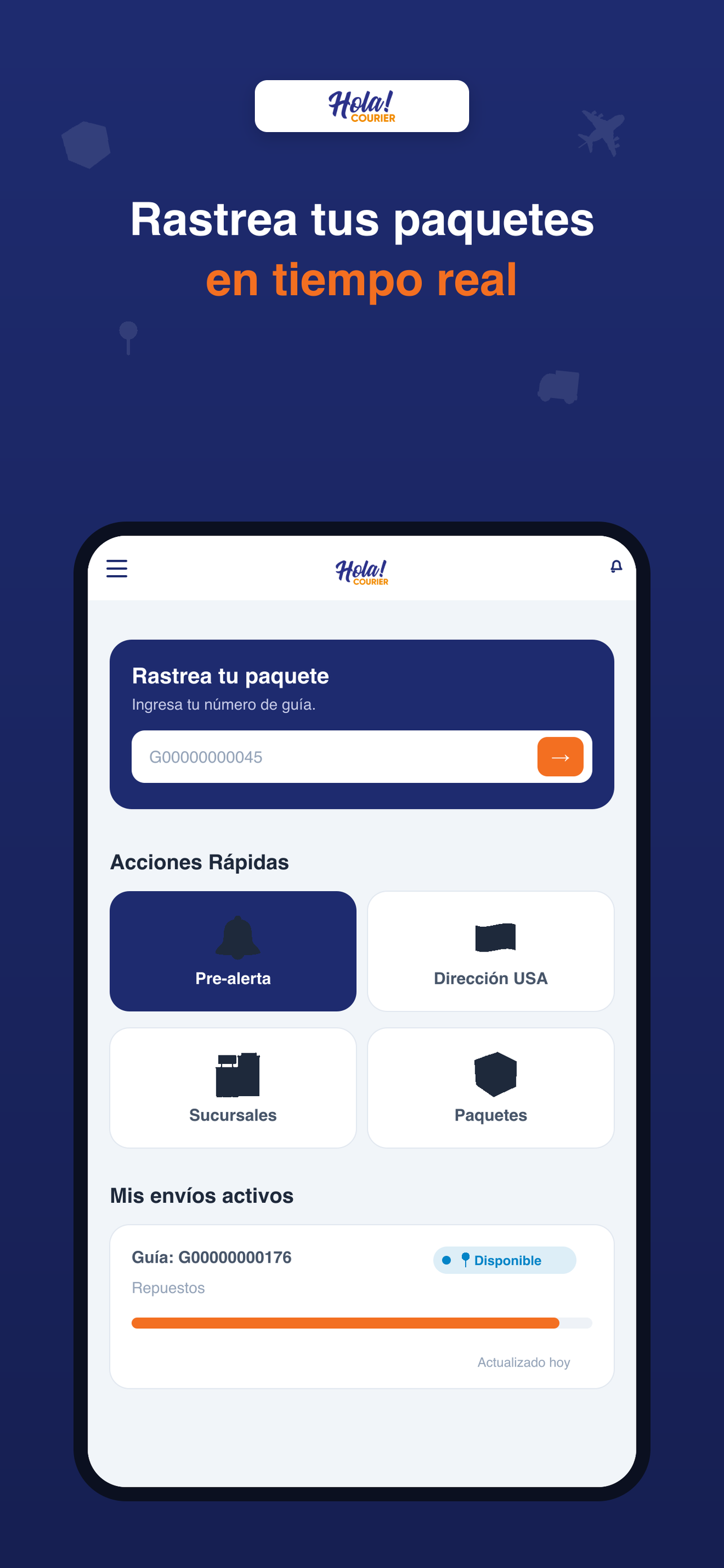 App de Hola! Courier