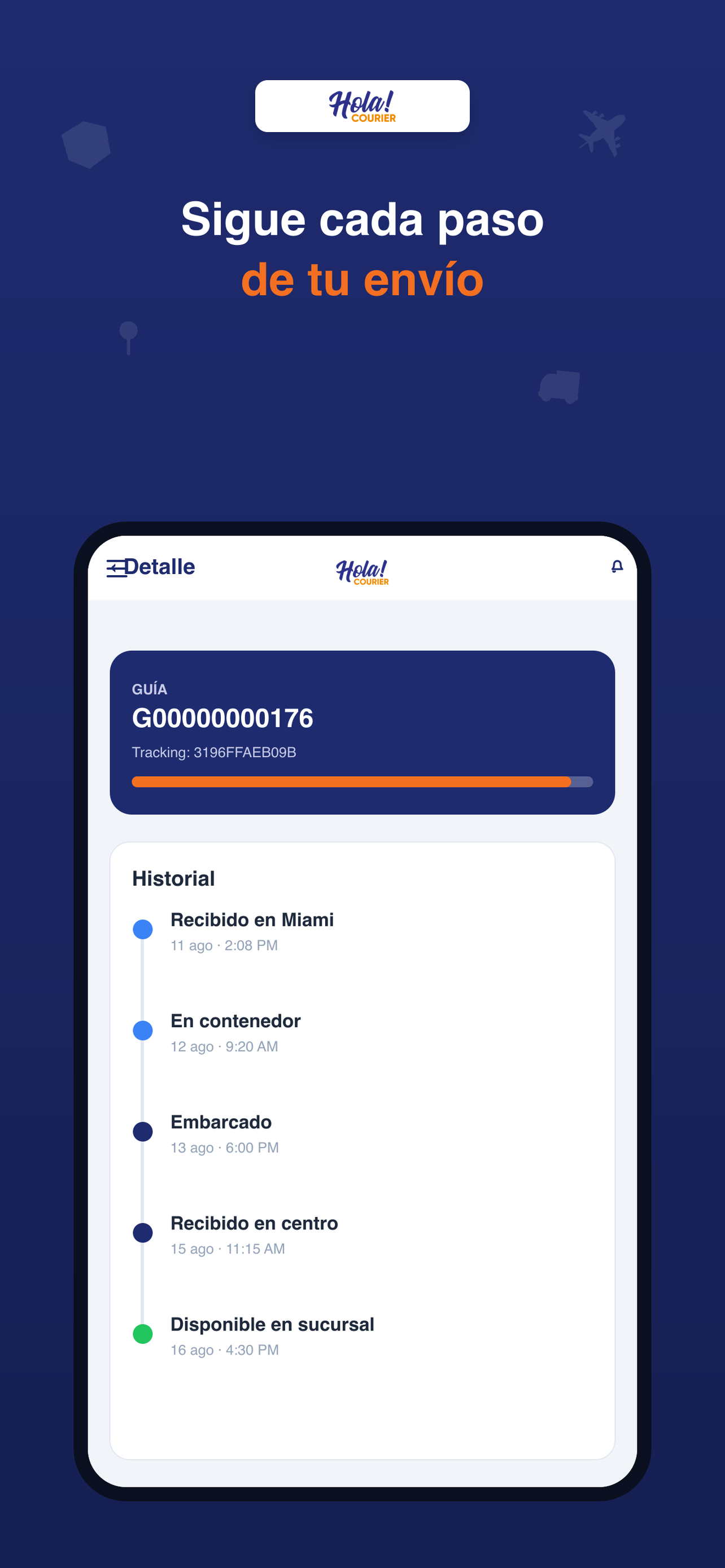 App de Hola! Courier