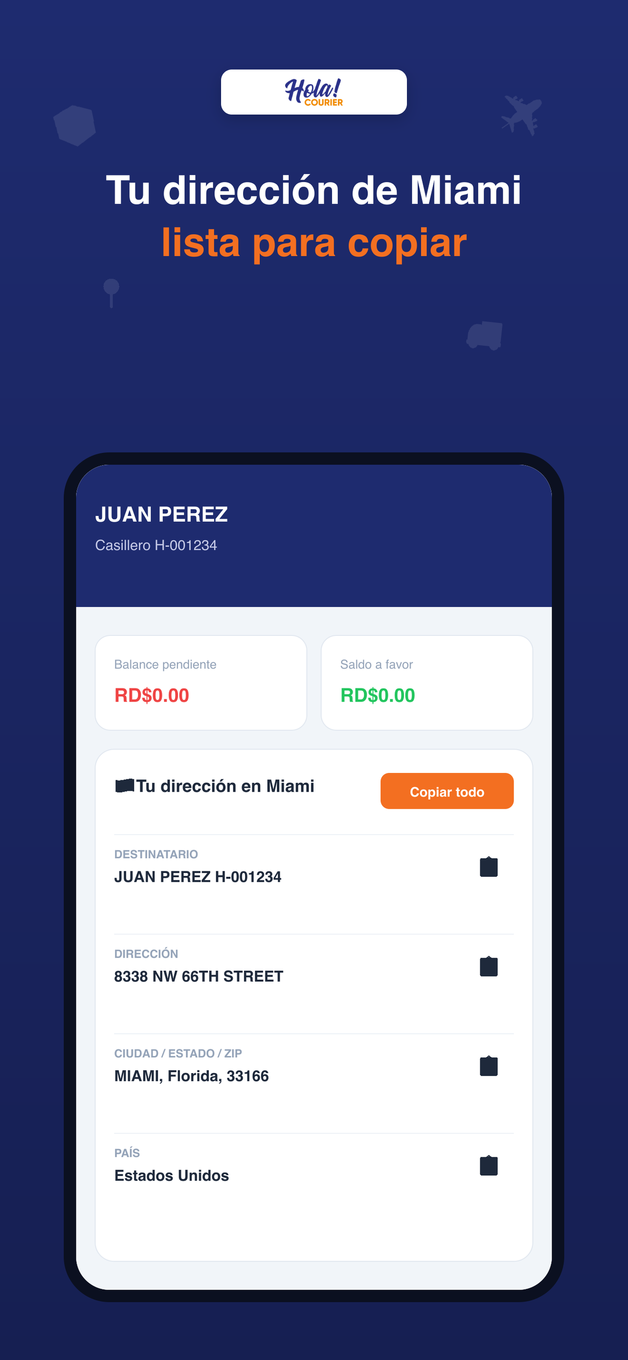 App de Hola! Courier